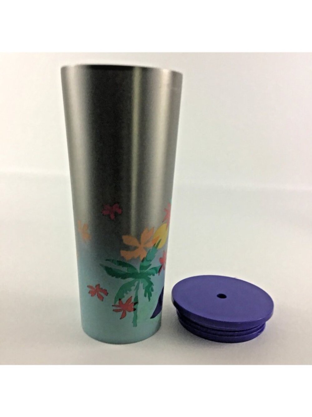 Starbucks 2020 Summer Stainless Steel Tumbler Mermaid Beach Palm Venti 24oz - Picture 6 of 6